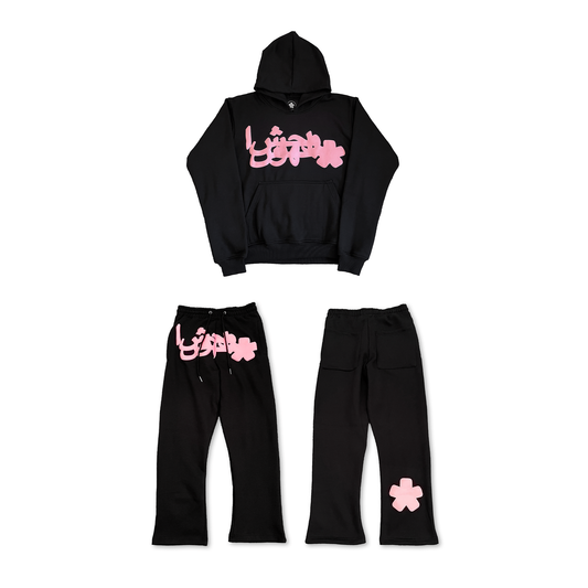 Black/Pink OG Arabic Sweatsuit
